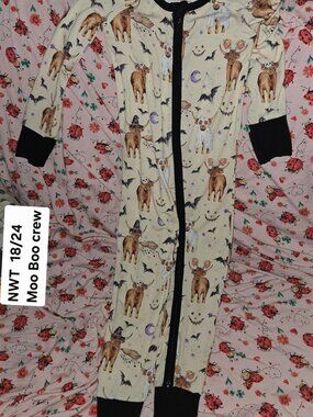 NWT 18/24 ZIPPY MOO BOO CREW THE SLEEPY SLOTH